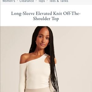 Abercrombie knit long sleeve cut out top